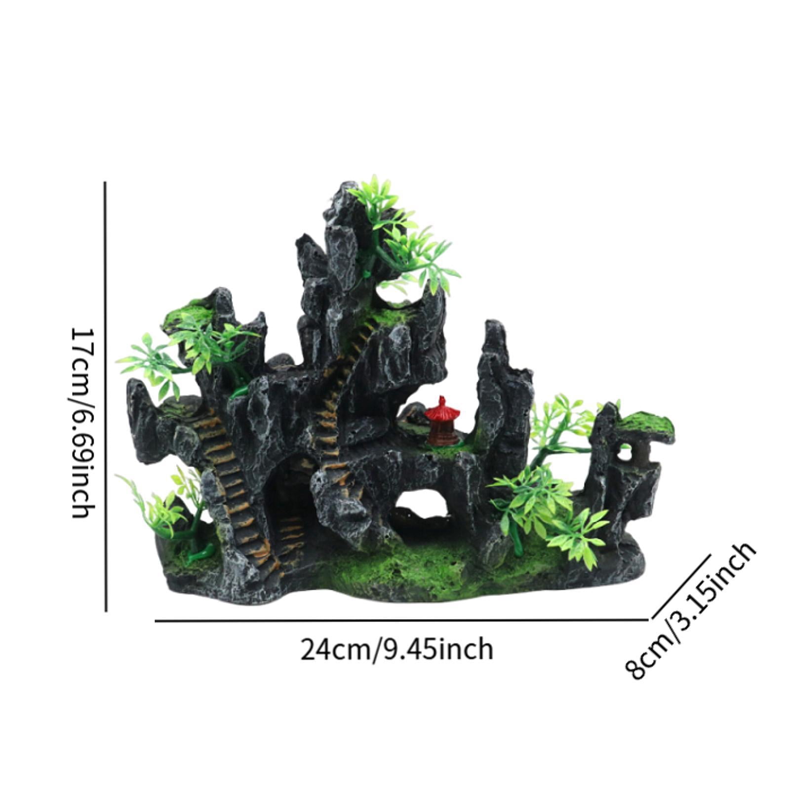 TISHITA Aquarium Decoration Rockery, ing Tank Decoration, Tank Landscape Jewelry, Mountain View Stone Ornament for Lawn Balcony