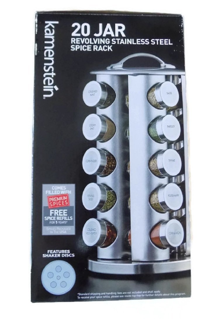 Kamenstein 20 Jar Stainless Steel Revolving E Tower Filled Kamenstein 20 Jar Stainless Steel Revolving E Tower Filled With Premium Es Plus Free Refills For 5 Ye
