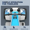 thumbnail image 4 of TOKTOO 6V 7Ah Powered Ride on ATV Toys, Electric Kids Car, 4 Wheeler Ride on Car w/ Music Player, Toddler Car for Boys Girls Aged 1-3 Years, Blue White, 4 of 10