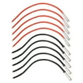 thumbnail image 2 of RC Motor Banana Plug Wire, Black Red 4mm Banana Connector Soft Excellent Performance RC Brushed Motor Cable 10PCS  For Axial Scx10, 2 of 8
