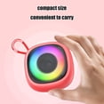 thumbnail image 4 of SHIMELE Wireless Bluetooth Speaker, Portable Mini Speaker, RGB Light Speaker, 5W Loud Sound with Bass, Bluetooth 5.4, Long Battery Life for Indoor Outdoor Home Party Camping Travel, 4 of 6
