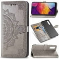 thumbnail image 2 of Dteck Magnetic Shock-Proof Premium PU leather wallet Case with Kickstand and Flip Cover For Samsung Galaxy A50 (6.4 inch), Gray, 2 of 3