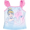 thumbnail image 5 of Disney Princess Cinderella Big Girls Tankini Top Bikini Bottom and Scrunchie 3 Piece Swimsuit Set Toddler to Big Kid, 5 of 5