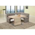 thumbnail image 2 of Milan Laniyah Fully Upholstered Linen Fabric Nook in a Natural Weave, 2 of 5