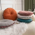 thumbnail image 2 of Round Pumpkin Ethnic Style Floor Pillow, Meditation Floor Pillow Floor Cushions Large Handmade Pillows Seating Decorative Cushion for Yoga Living Room (Blue), 2 of 5