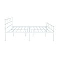 thumbnail image 3 of Geniqua Full Size Bed Frame White Steel Platform Modern Headboard Footboard Foundation Tool Free Assembly No Box Spring Needed, 3 of 7