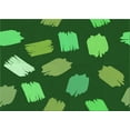 thumbnail image 1 of Ahgly Company Tapis d'Intérieur Lavables en Machine Rectangle Transitionnel Vert Émeraude Profond, 6' x 9', 1 of 7