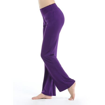 

MAWCLOS Women Boot Cut Lounge Pants Comfy Pajama Bottom 4 Way Stretch Plain Sleepwear Soft Straight Leg Pj Bottoms Pants