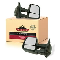 Trail Ridge Tow Mirror Manual Telescoping Textured Black Pair for Ford F150 New TR00116