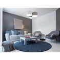 thumbnail image 4 of 203213A-Eglo Lighting-Ceiling Lights - 3-Light Ceiling Light - Taupe - White - And Grey Shades, 4 of 5