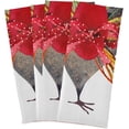 thumbnail image 6 of Unique Flowers Chicken Kitchen Tea Towels 4 Pack Absorbent Hand Dish Towels, Easter Dishcloths Lint-Free 18x28 Inch Fast Drying for Cooking Baking Home Clean, 6 of 7
