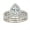 Pear White 2.5 Ct, variant on Wuziwen 3 Carats Teardrop Wedding Ring Set for Women Vintage 18K Yellow Gold Plated AAAAA CZ Sz 7