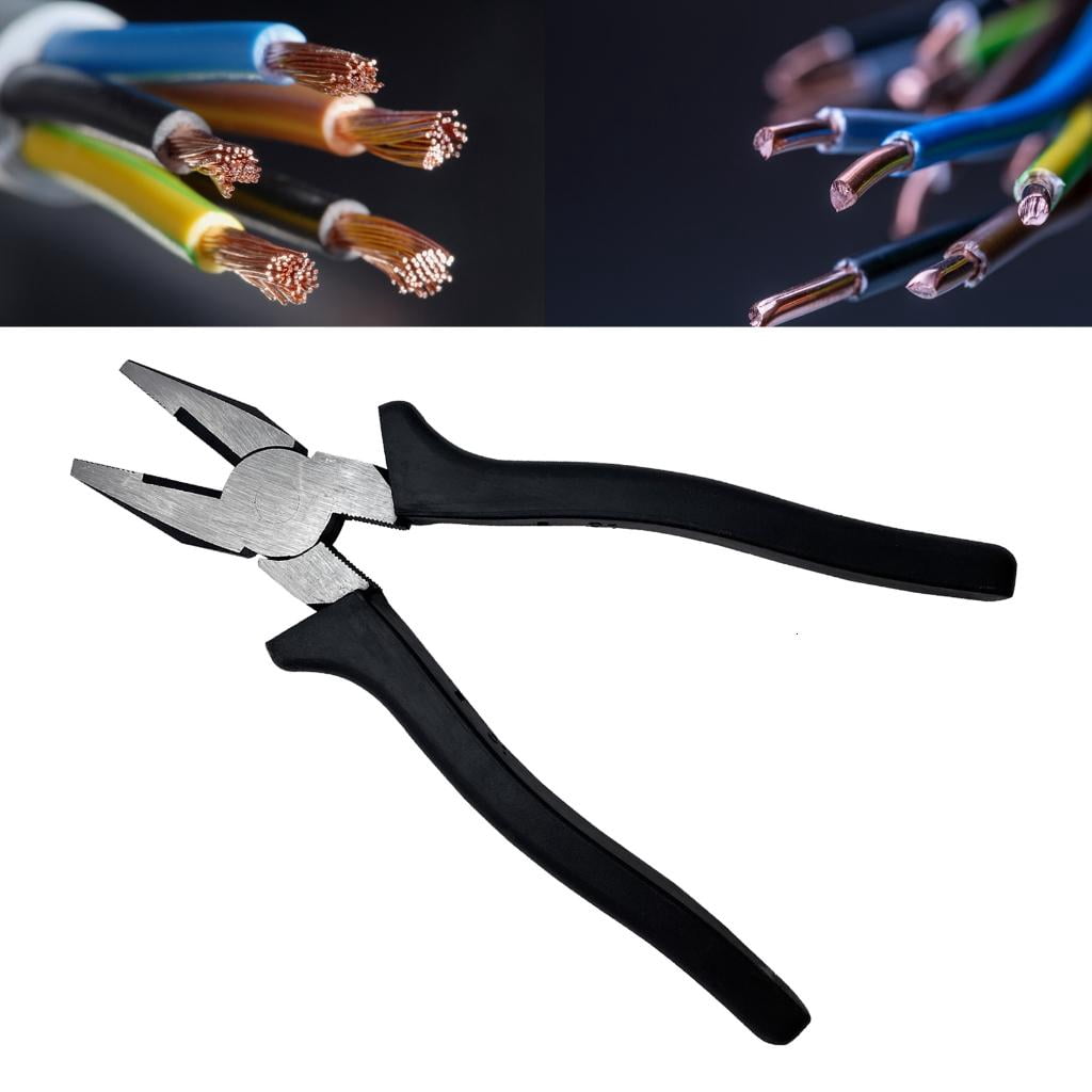 CEORPER Jewelry Making Tools Black Handle for Beading Jump-Ring Making Craft Necklace-Ring Wire Cutters Steel Draw Nippers Plier