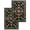 Black, Gold, Deep Rose, Charcoal, variant on Bohemia Floral Kitchen Dish Towels for Drying Dishes Set of 2, Watercolor Flowers Ethnic Retro Blue Waffle Weave Microfiber Hand Tea Bathroom Towels Quick Dry & Absorbent Towel 12x12