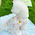thumbnail image 3 of Dog Dresses for Small Dogs Girl Female Dog Clothes Cat Clothes Cat Dress Cute Small Summer Clothes Sunflower Decor Printed Mushroom Dog Birthday Outfit Small Puppy Clothes,XS, 3 of 9