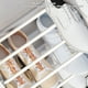 thumbnail image 4 of Organizador de almacenamiento de estantes para zapatos Estantes metálicos de 4 niveles | Tubo de acero de polipropileno | Uso del dormitorio del armario de la entrada | Blanco | Diseño robusto y, 4 of 9