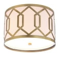 thumbnail image 3 of JONATHAN Y Hex 2-Light 12.5" Metal LED Flush Mount, Brass Gold, 3 of 8