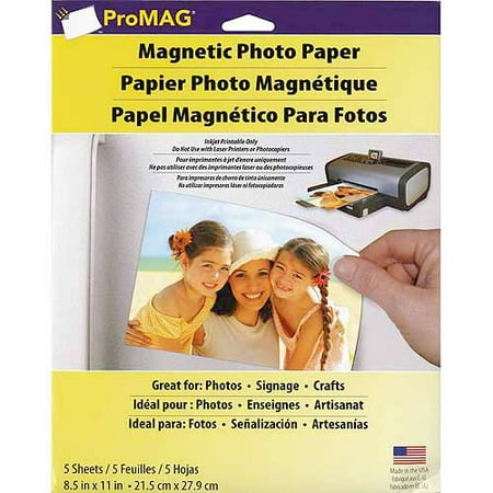 Magnum Magnetics Promag Magnetic Photo Papers, 5pk, 8-1/2