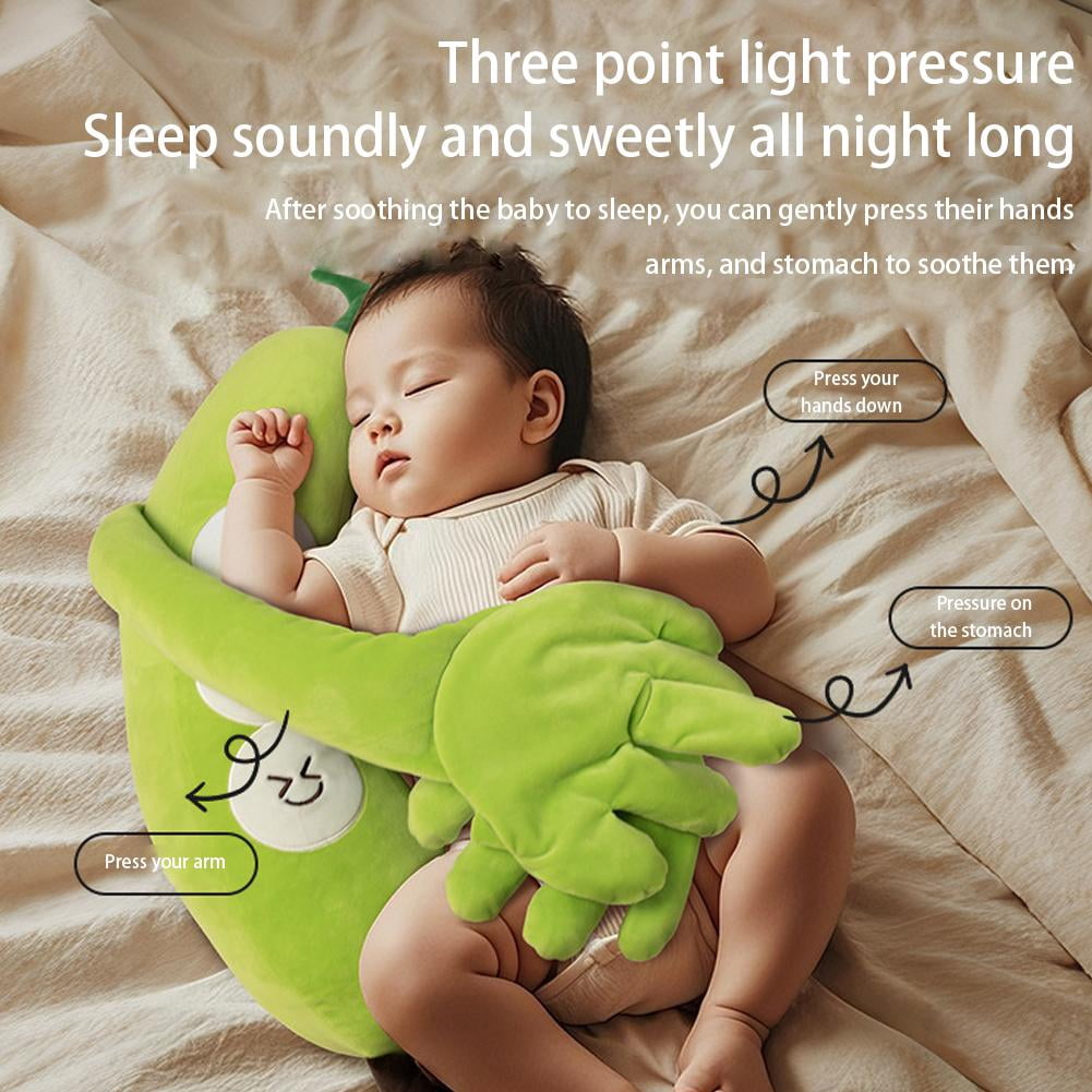 Baby Soothing Doll with Patting & Warmth - Simulated Sleep Aid, Remote Control Plush Toy for Infants 0-1 Year, 25.6 Inch
