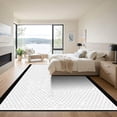thumbnail image 3 of ODIKA 5'x7' Machine Washable Non-Slip Area Rug, Minimalist White High Traffic Rug with Pad, White, 1050884, 3 of 8