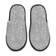 thumbnail image 1 of Fotbe GlitterSilver Pantuflas Peludas para Mujer con Estampado, Zapatillas de Peluche, Zapatos de Invierno para Casa, Uso Interior y Exterior-Medium, 1 of 8