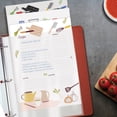 thumbnail image 4 of Recipe Sheet Protectors Full Page, 8.5 x 11 inch, 30 Pack, Heavyweight, Top Load, by Better Kitchen Products, Page Protector Binder Sheets, 3-Hole Punched, for Recipe Binders, 30 Pack, 4 of 5