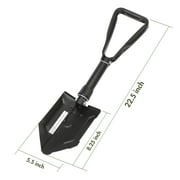 Ozark Trail Heavy Duty Steel Folding Shovel, Black, Model 4803