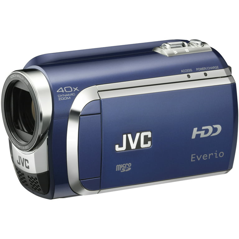Gør gulvet rent absurd Cordelia JVC Sapphire Blue Everio GZ-MG630 60GB HDD Camcorder with 40x Optical Zoom  & 2.7" LCD Display - Walmart.com