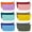 Mixed, variant on 12-Pack Blank Lining Cotton Canvas Makeup Bag with Zipper, Pencil Case, DIY Craft Pouches - Mixed Color