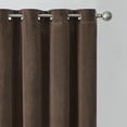 thumbnail image 3 of Better Homes & Gardens Velvet Grommet Blackout Single Curtain Panel, Brown, 52" x 63", 3 of 7