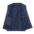 thumbnail image 5 of Mens Lightweight Outdoor Sleeveless Zip Vest Water Resistant Casual Vest Gilet Multi‑Pocket for Fishing Hiking Camping Daily Outdoor Activities Dark Blue M, 5 of 8