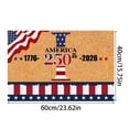 thumbnail image 3 of America 250 Years Welcome Doormat USA 250Th Anniversary Patriotic 1776-2026 Birthday Mat Non- Front Entrance Holiday Doormat For Outdoor Floor Rugs 15.7"X"23.6" I, 3 of 6