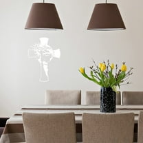 VWAQ Jesus Face Cross Vinyl Wall Art Christian Decal Quote Religious Home Decor