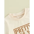 thumbnail image 5 of vera natura Toddler Boys Summer Shorts Sets Short Sleeve Letter Print Tops and Drawstring Shorts Sets, 5 of 9