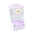 thumbnail image 5 of yotijay Bird Cage Feeder Clear Hanging Feeding Station for Parakeet Finch Budgerigar Violet, 5 of 9