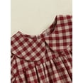 thumbnail image 5 of aturustex Infant Boys Girls Classic Bubble Romper 0-18M Newborn Long Sleeve Sweatshirt Bodysuit Doll Collar Jumpsuits Plaid Rompers Toddler Fashion Loose Casual Cute Daily Spring Fall Clothes, 5 of 6