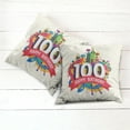 thumbnail image 6 of Ambesonne Colorful Throw Pillow Cover 2 Pack, Digital Print Shapes, 16", Multicolor, 6 of 7