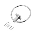 thumbnail image 4 of relayinert Stainless Steel Towel Ring Hanger Kitchen Bathroom Hand Towel Holder Wall Mounted Circle Rack, 4 of 8