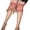 Coffee, variant on Men Pantyhose High Glossy Elastic Nylon Sheer Stockings Tights Lace Panties, L, Hot Pink