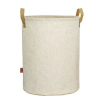 Bocqde Clearance Collapsible Laundry Basket Laundry Hamper Cotton and Linen Bathroom Waterproof Dirty Clothes Bucket Toys Sundries Large Capacity Folding Storage Bucket
