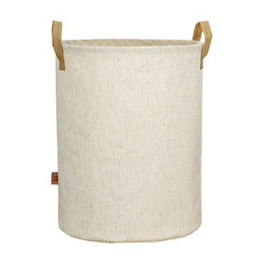 Bocqde Clearance Collapsible Laundry Basket Laundry Hamper Cotton and Linen Bathroom Waterproof Dirty Clothes Bucket Toys Sundries Large Capacity Folding Storage Bucket
