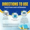 thumbnail image 4 of Tablets - 24 Tablets (1-Year Supply) Lemon-Scented, Heavy Duty Cleaning Descaler Pods for Dish Washer, Deep Cleans & Maintains Your Dishwashing Machine for Optimal Performance, 4 of 4