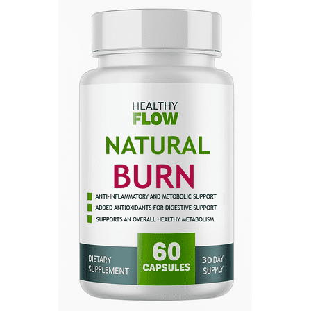 Healthy Flow Natural Burn Fat Burner Formula - 60 Capsules