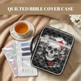 thumbnail image 3 of ZUXONGSY Skull Moon Flower Print Bible Cover for Women Quilted Bible Case Stylish Scripture Bag with Tabs & Durable Handle Christian Tote Bag for Book Lover, 3 of 8