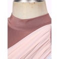 thumbnail image 4 of Miutii Women's Color Block Lyrical Dance Costume Long Maxi Dress Split Leotard for Modern Dusty Pink L, 4 of 9