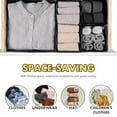thumbnail image 4 of PinkSheep Organizador de Cajones para Cómoda Plegable, Divisores de Contenedores de Almacenamiento para Ropa Interior, Sujetador, Paquete de 6, Negro, 4 of 8