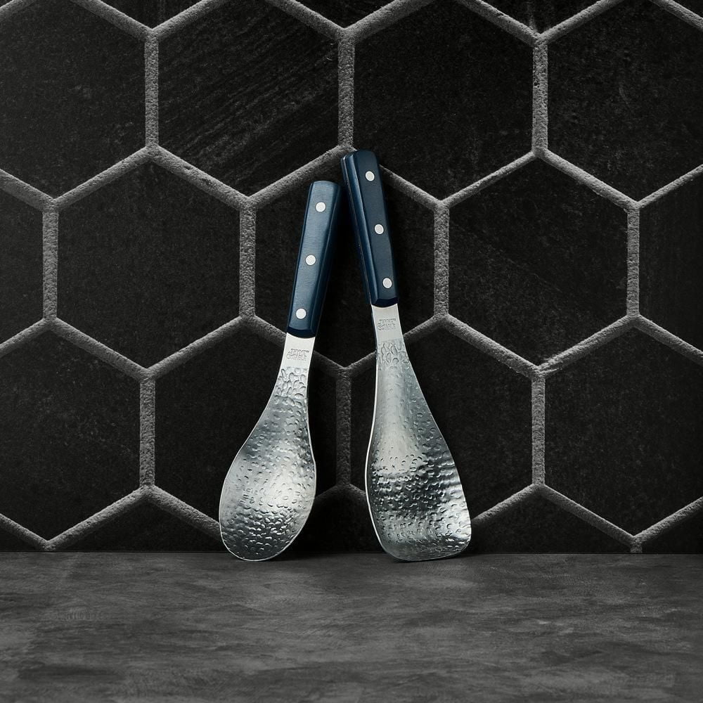 Thyme & Table 2-Piece Hammered Metal Turner & Spoon Set, Spoon