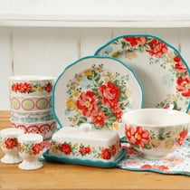 The Pioneer Woman Vintage Ruffle Floral Dinnerware Set, 20 Piece