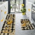 thumbnail image 2 of Summer Kitchen Mats Set of 2, Bee Day Sunflower Kitchen Rugs Mats with Bee Gnomes Sunflowers Washable Non Slip Kitchen Laundry Floor Mats for Home Decorations (Set B), 2 of 5