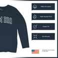 thumbnail image 6 of Gym Bro Women's Long Sleeve T-shirt Fitness Alpha Sigma Workout Rat Pump Cover Rizz, 6 of 7